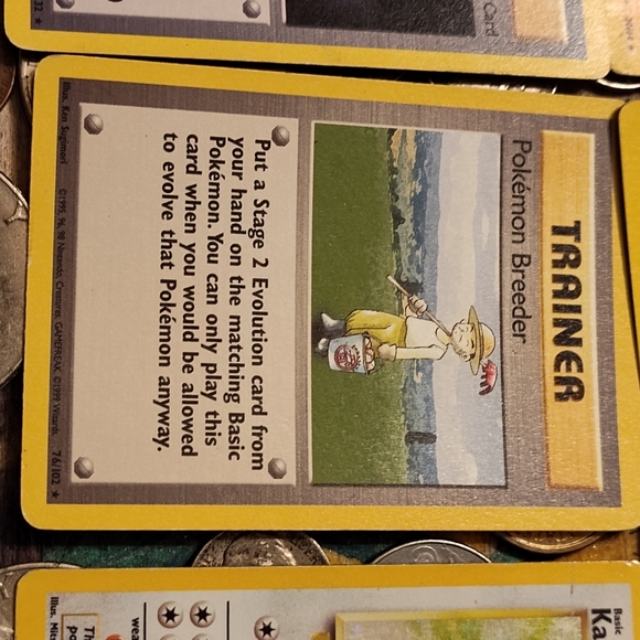Lot of 11 first edition Pokemon cards with a black star pikachu